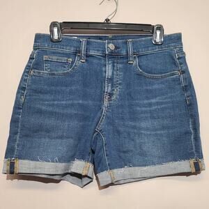 GAP 5" Mid Rise Denim Jean Short Size 4